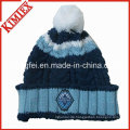 100% Acryl-Qualitäts-kundenspezifischer gestrickter Hut Beanies